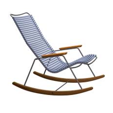 Houe - CLICK Rocking Chair - Pigeon Blue - Solstolar - Henrik Pedersen - Metall/Trä/Plast
