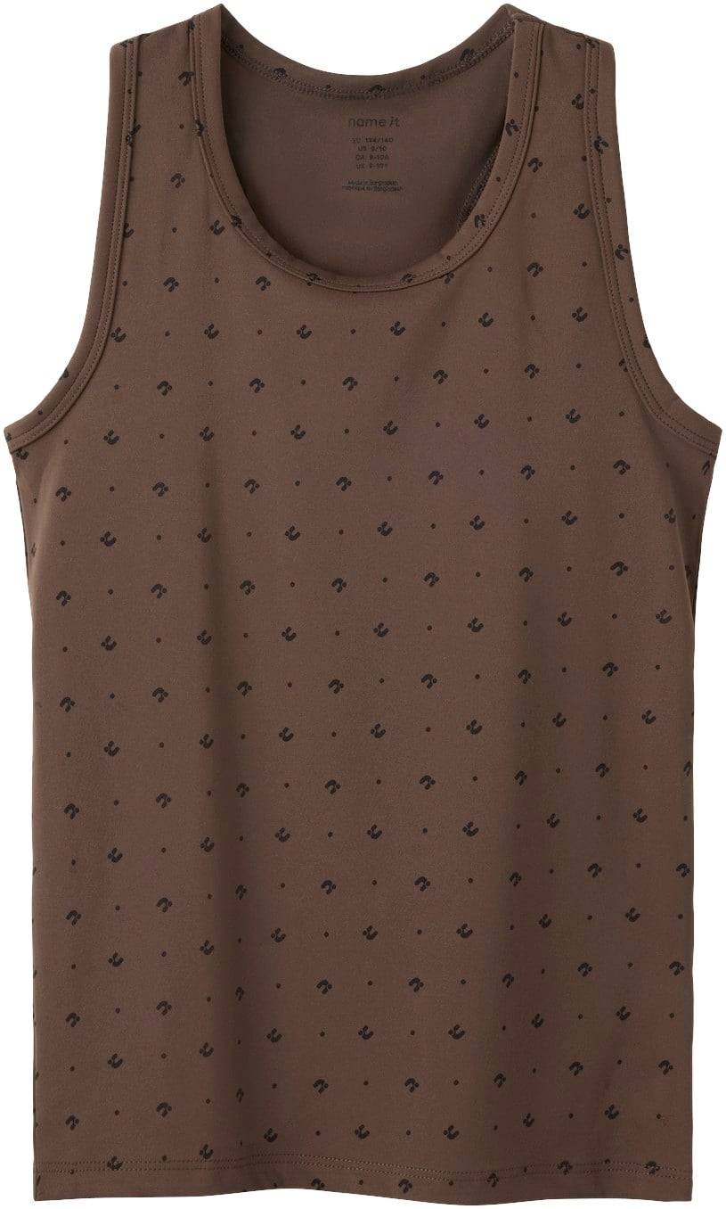 Name It Nkfthea SL Slim TOP Stl. 122/128 unisex - Toppar Från Magasin - Chocolate Martini (122/128)