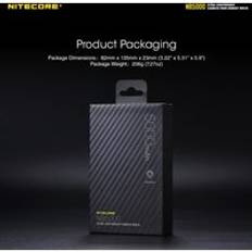 Ultralätt kolfiber mobil laddare nitecore nb5000 kompakt 5000 mah powerbank med tvåvägs pd + qc 3.0 utgång