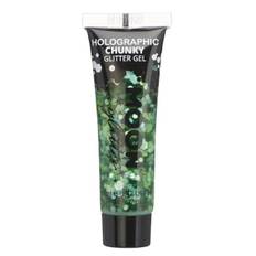 Holografisk Chunky Glitter Gel Grøn 12 ml Moon Creations