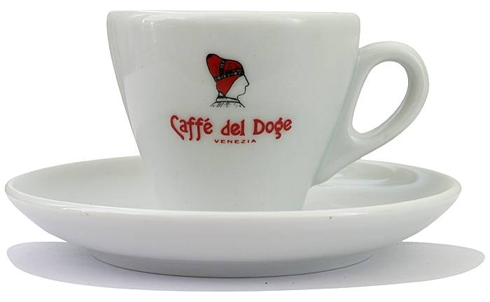 Del doge espressokopp 6 pack med fat