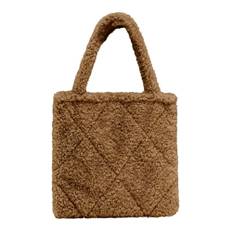 BomBoogie, Taske, Dame, Brun, ONE SIZE, Uld, Blød Sherpa Shopper Taske - ONE Size