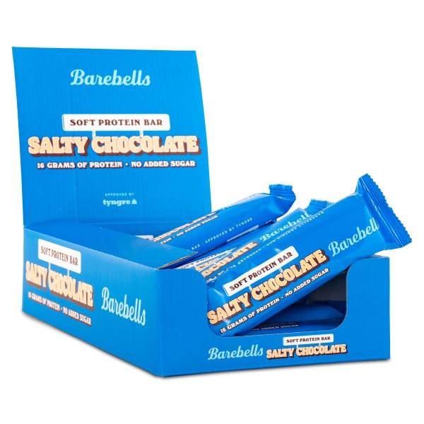Barebells Soft Protein Bar, Salty Chocolate, 12-pak