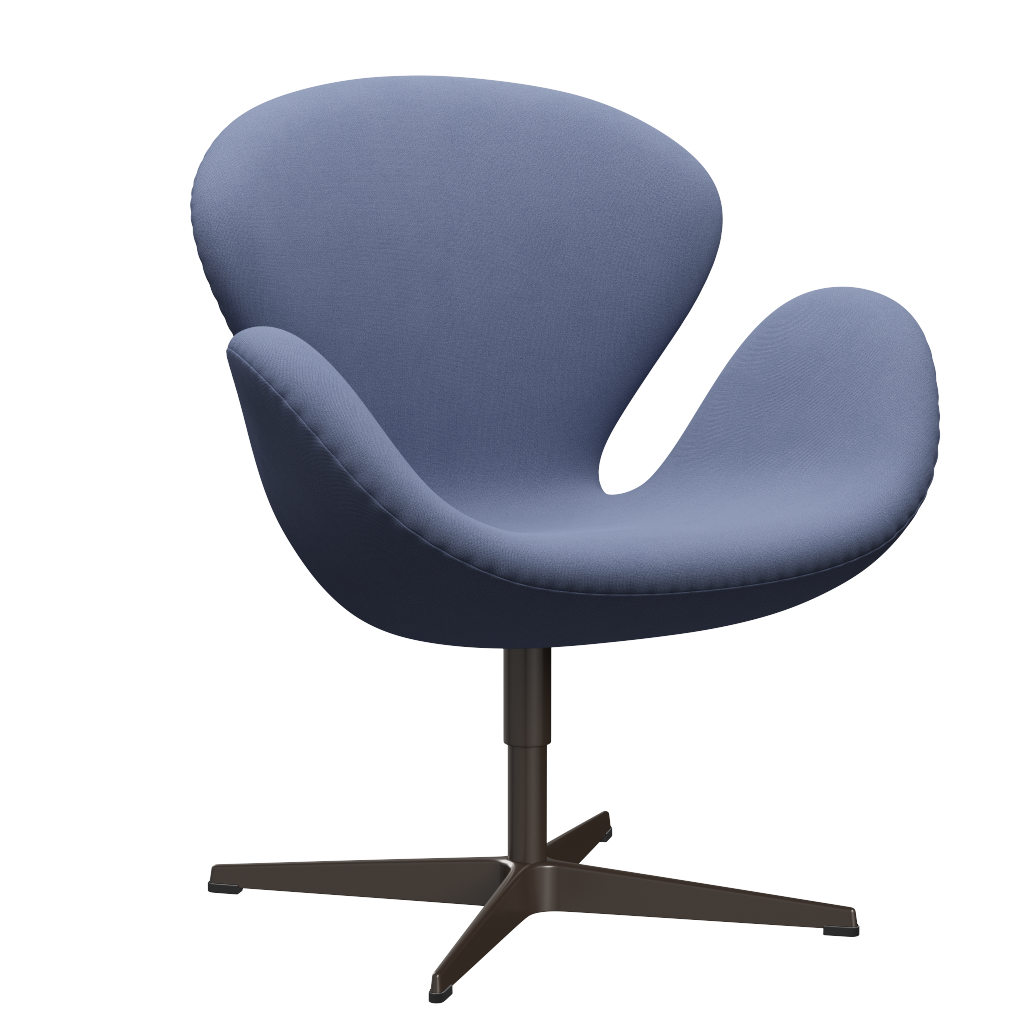 3320 Svanen loungestol, stel i brown bronze af Arne Jacobsen Christianshavn - 1151 Light Blue Uni - Jacobsen Plus