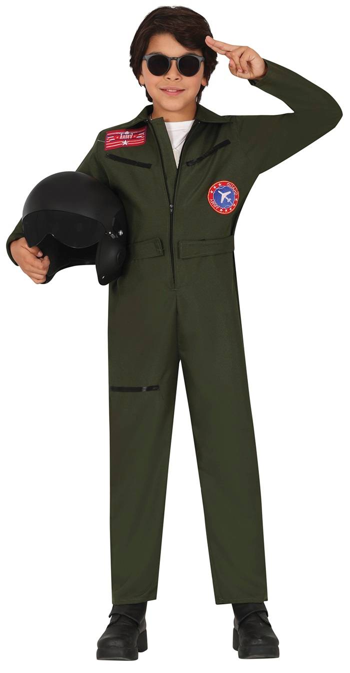 Jagerpilot kostume 5-6 år.