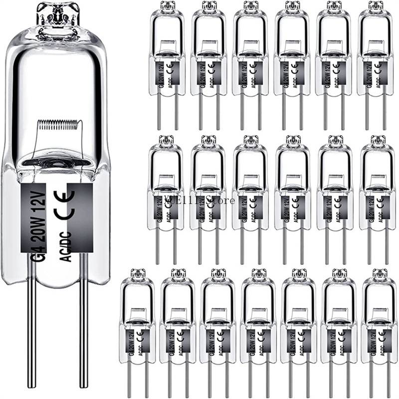 10/50/100PCS G4 12V 10W 20W LED Lamp Bulbs Eco Halogen Light Bulbs Capsule Inserted Beads Crystal Lamp Halogen Bulb Wholesale