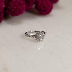 ROUND HALO ALLIANCE DIAMOND RING - Combined Listing - Sisi Copenhagen