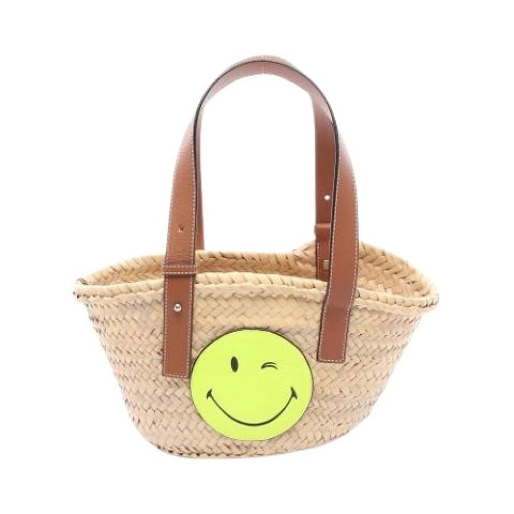 Loewe Pre-owned Pre-owned Basket Håndtaske - Vintage - Dame - Beige - ONE SIZE - Uld