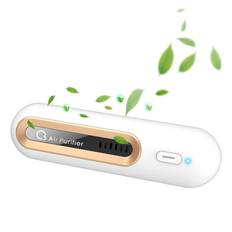 Ozon Luftrenare Bärbar Deodorizer Mini Doft Eliminator USB Laddning Sovrumsluftrenare för vit