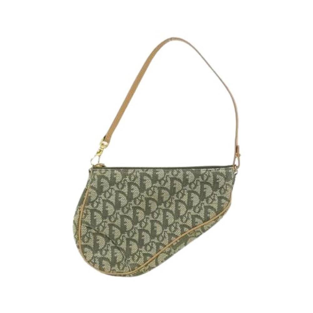 Dior Vintage Pre-owned Canvas dior-tasker - Vintage - Dame - Grøn - ONE SIZE -