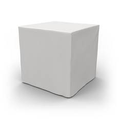 IKEA - Överdrag till Pällbo fotpall, Absolute White, Bomull - Bemz