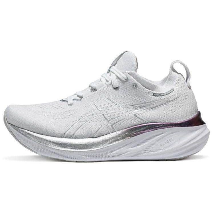ASICS Gel Nimbus 26 Platinum Real White Pure Silver Dam Sneakers 1012B720-100 38