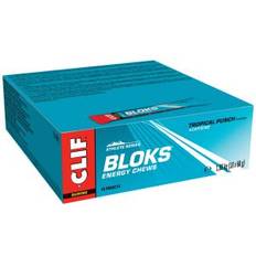 Clif Bar Bloks Energie Kaubonbons Tropical Punch Flavour + Caffeine 18 x 60 g - Mindesthaltbarkeit 31.03.2026