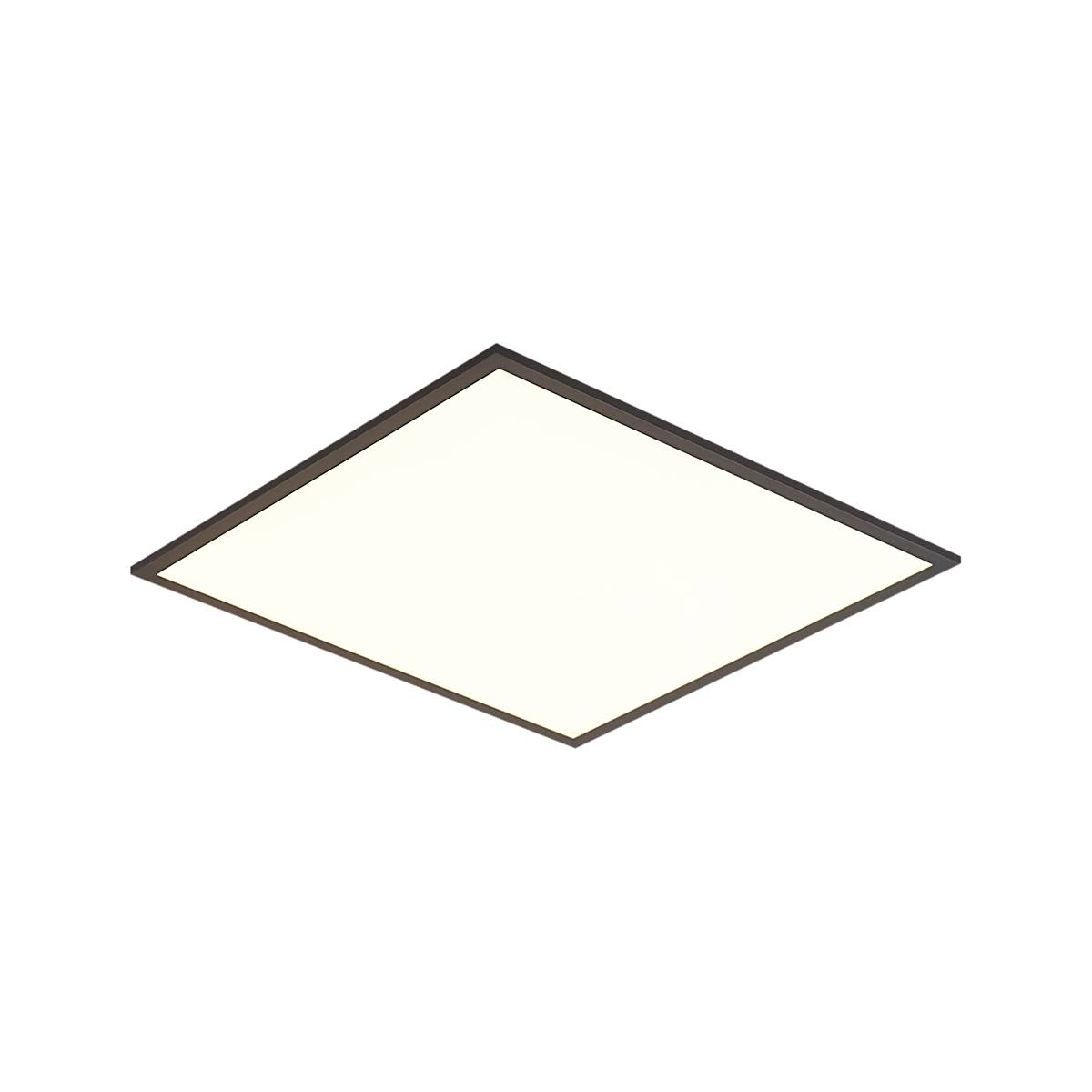 LED panel sort firkantet inkl. LED 3-trins dæmpbar - Reeves