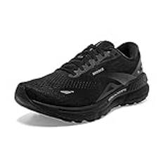 Brooks Adrenaline GTS 23 sneakers för män, svart/svart/ebenholts, 8,5 UK, Svart svart ebenholts, 43 EU