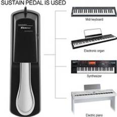 Piano keyboard sustain demper pedal for casio yamaha roland electronic keyboard elektrisk piano pedal sustain pedal