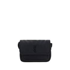 Saint Laurent, Taske, Herre, Sort, ONE SIZE, Uld, Ikonisk Skuldertaske med YSL Logo