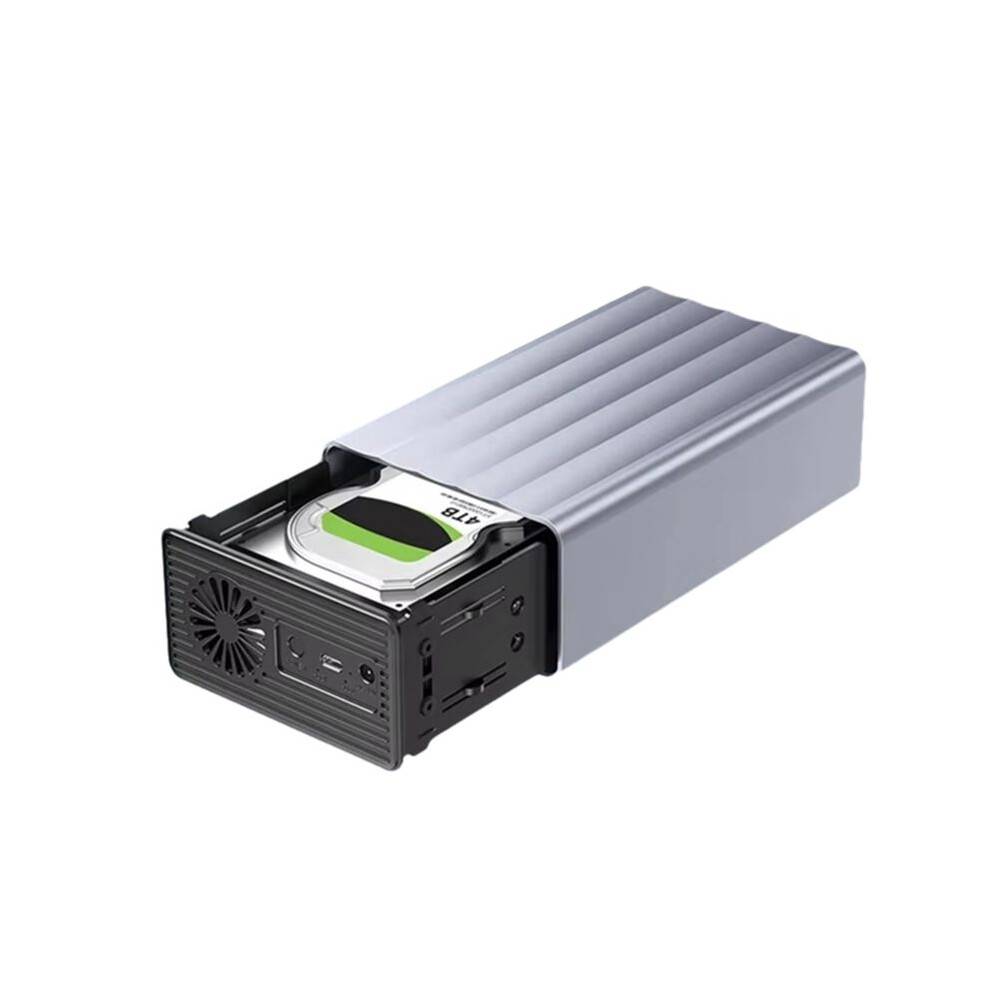 Dual Bay HDD/SSD Case 2.5/3.5 Inch External Hard Drive Enclosure with Function for PC 42TB US Plug
