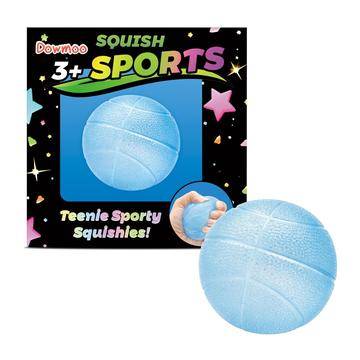 Dowmoo Mini sportboll - klämleksak/stressboll - basketboll / Blå