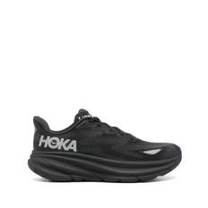 HOKA - Clifton 9 sneakers - dam - gummi/polyuretan/Tyg/Tyg - 6 - Svart