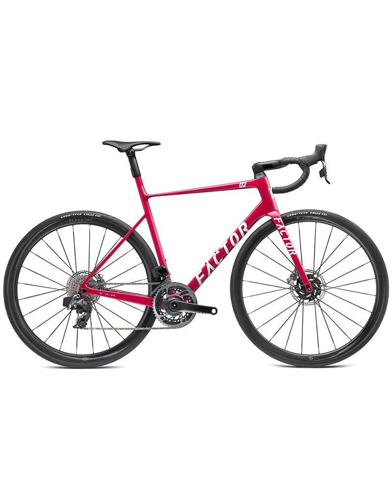 Factor O2 Vam 2024 - SRAM Force AXS 2x12sp - Zipp 303 S - 021 / 58 / red/velvet