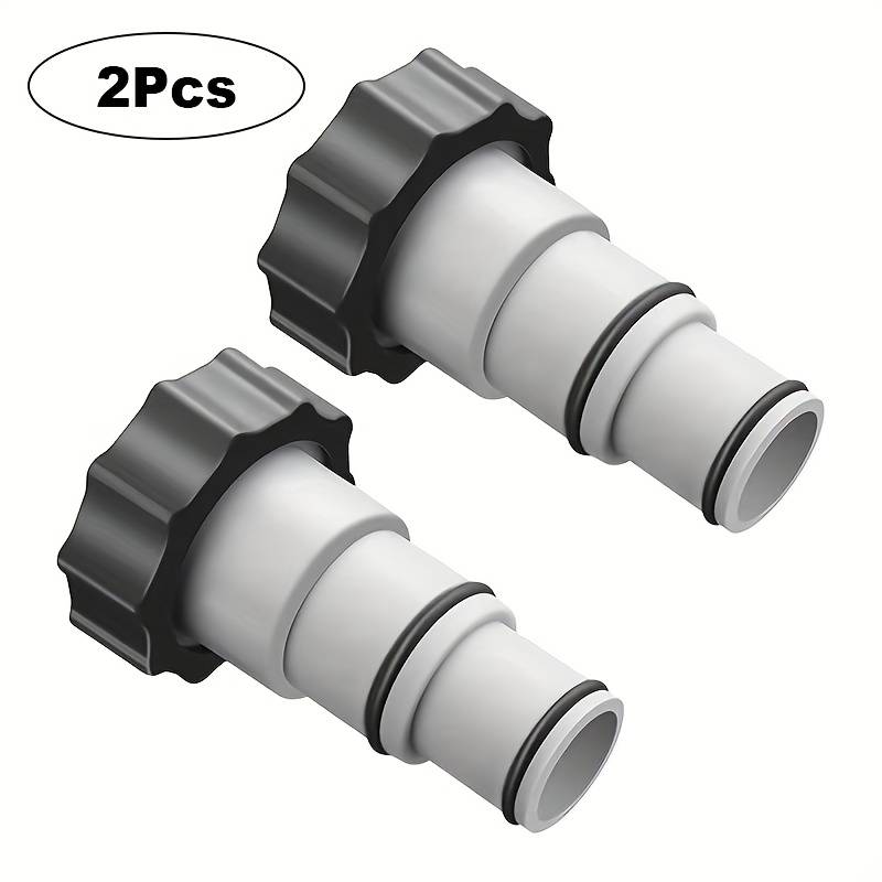 2 Swimming Pool Hose Adapters Compatible With For Threaded Pumps, Allowing Conversion Between 1.5 25-inch Hoses, Pool Replacement Parts