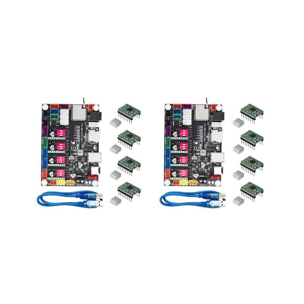 2X MKS DLC32 MAX CNC Router Board Laser Engraving Machine 4-Axis Controller Woodwork Laser Engraver Motherboard