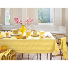 Table Cloth Stripes Yellow 160x250cm