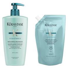 Kérastase Resistance Bain Force Architechte Shampoo 500ml + 500ml Refill