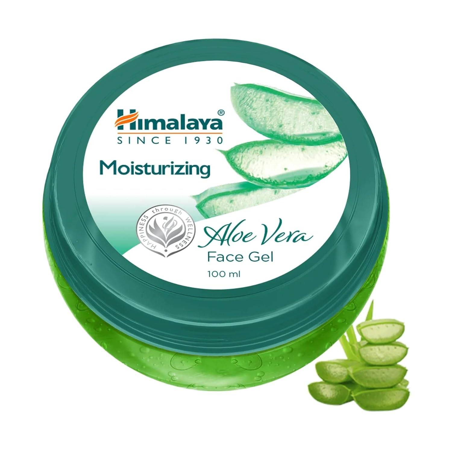 Ren Aloe Vera Fuktgivande Ansiktskräm Gel 100 ml | C-vitamin | Icke-klibbig Vattenlätt Gel för Mjuk Smidig Hud | För Torr Hud