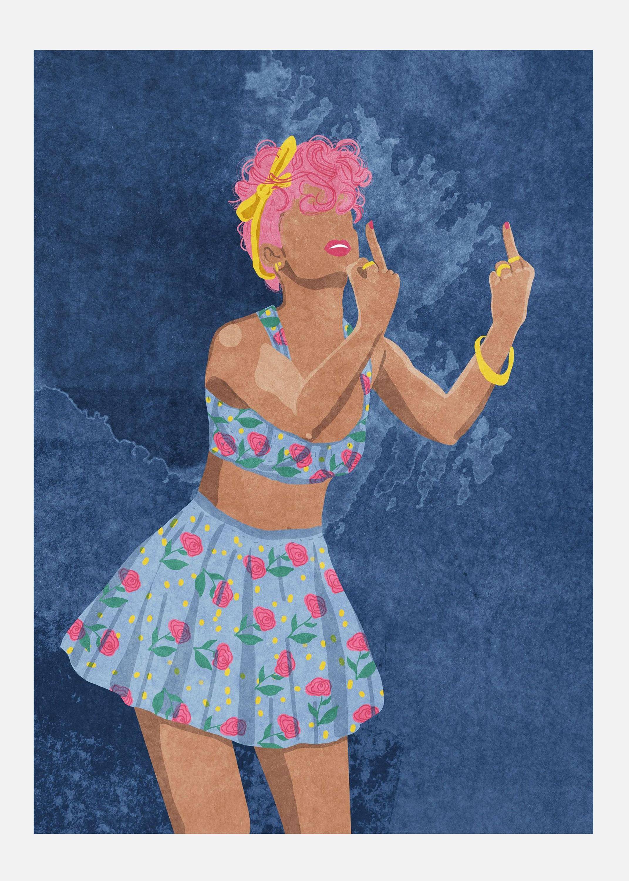 Not Your Girl Canvastavla (30x40 cm)
