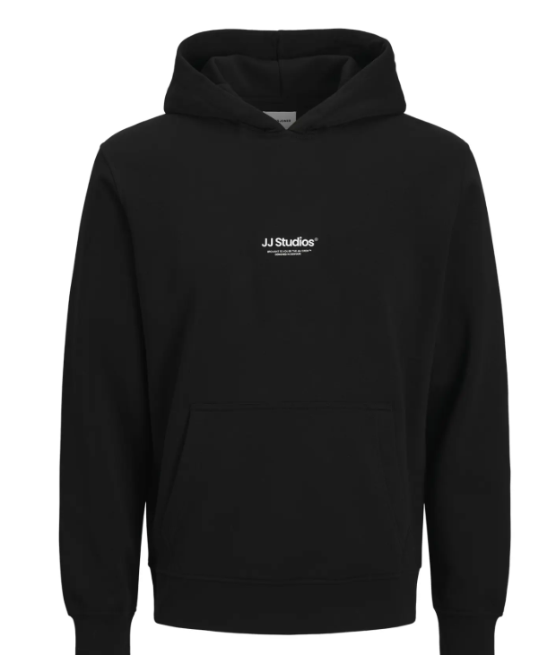 Jack & Jones Junior hættetrøje i sort til drenge