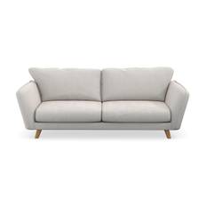 Trend Lyx 3-sits Soffa - Vit Sammet 3 sits soffa