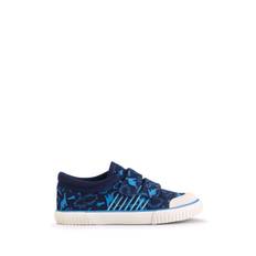 Start Rite Start Rite Blue Raptor Dinosaur Washable Canvas Double Rip Tape Summer Shoes
