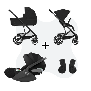 Cybex Balios S Lux 2025 Travelsystem 3in1 Moon Black - Cloud T
