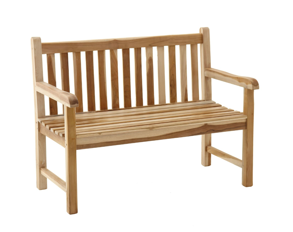 TEAK Havebænk bali - 120 cm/2pers.