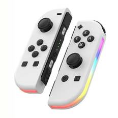 Trådløs controller kompatibel med Nintendo Switch, Oled, Lite Gamepad Joystick (l/r) Udskiftning med Rgb Højre - White
