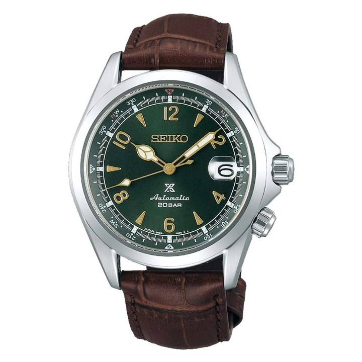 Seiko Prospex SPB121J1 'Alpinist' Brown Leather Strap Watch - W25362