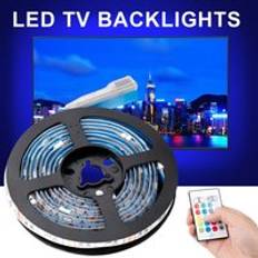 Led-strip-lampor 5v usb-power-strip led flexibel ljus 12v smart strip bandband hdtv tv skrivbordsskärm bakgrundsbelysning bias ljus