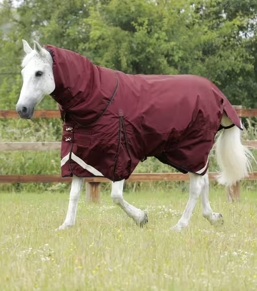 Premier Equine Buster dækken med Snug Fit hals - 400g - Burgundy, 6,9 155cm
