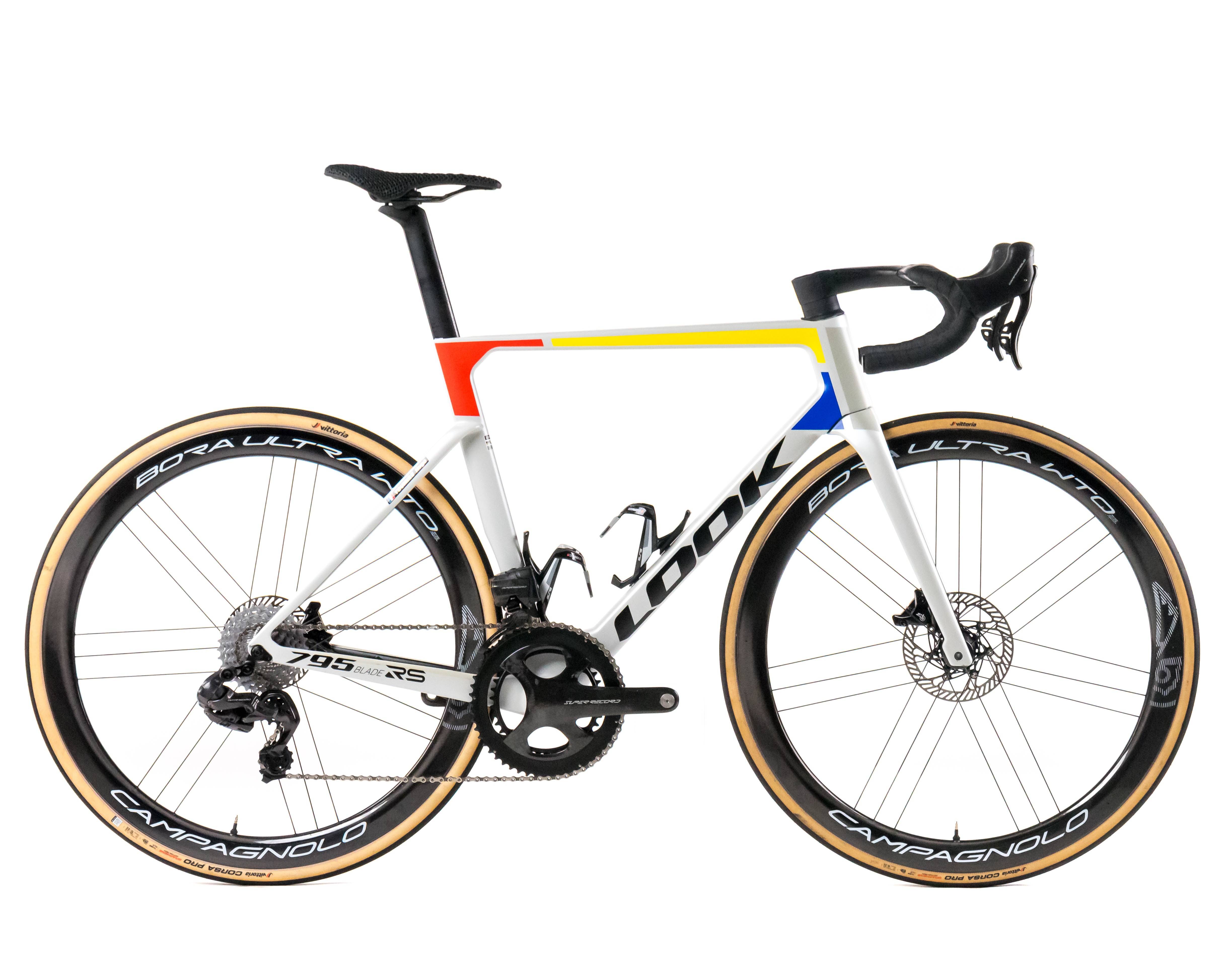 Look 795 Blade RS 2025 Team Cofidis Toumire Hugo size M Campagnolo Super Record WRL 2x12sp - Bikeroom / m / iconic platinum white
