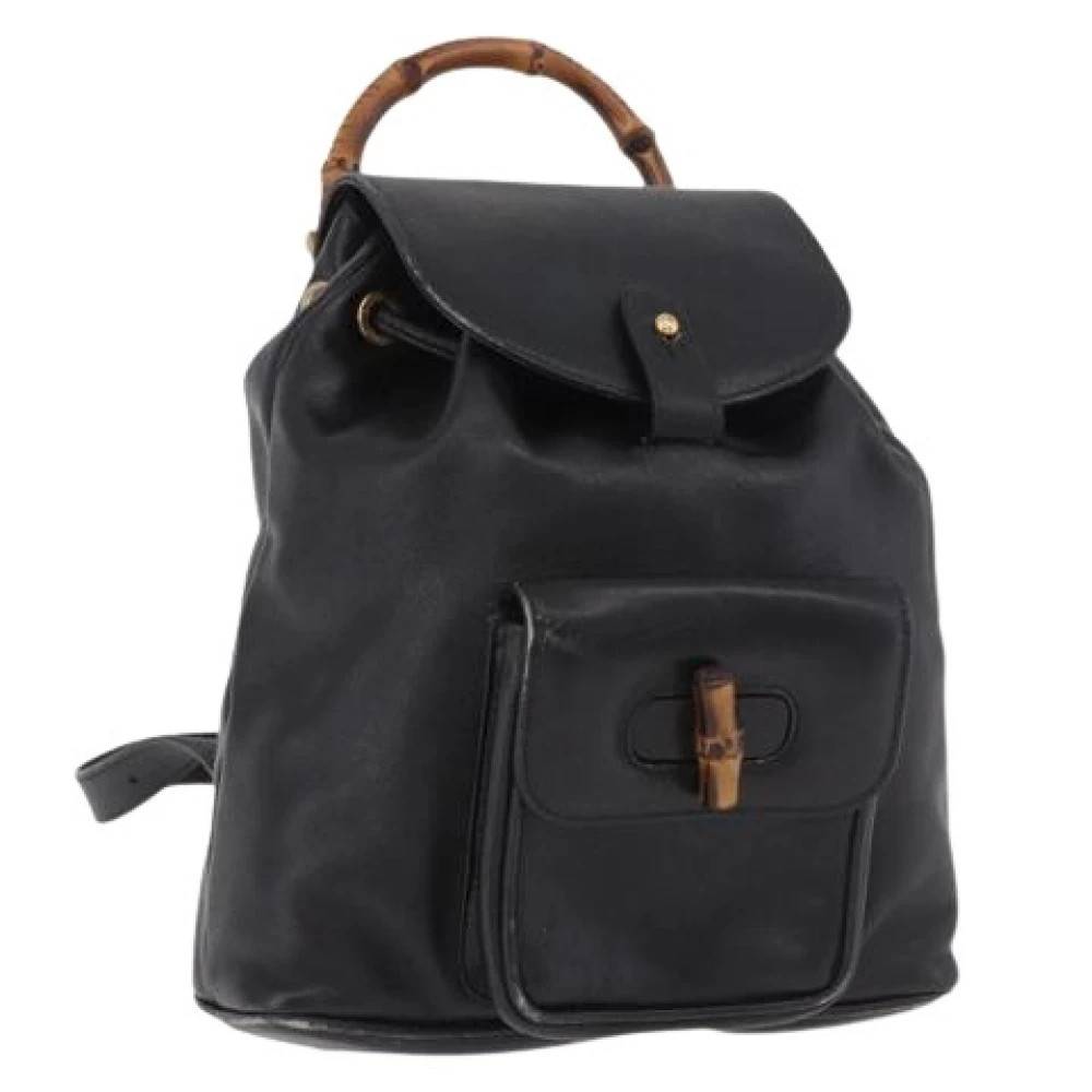 Gucci Vintage Pre-owned Vintage Backpack - Vintage - Dame - Sort - ONE SIZE - Uld
