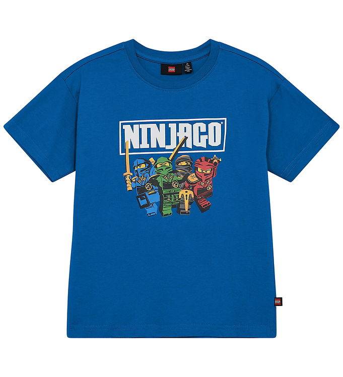 LEGO® Ninjago T-shirt - LwTaffy 621 - Blå m. Tryck - LEGO® Wear - 8 år (128) - T-shirt
