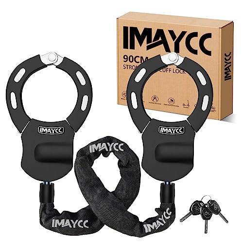 IMAYCC E Scooter Schloss, Schloss für E Scooter, Diebstahlschutz Handschellenschloss, Hohe Sicherheit Fahrradschloss für den E Scooter, Roller, Segway, Ninebot, Xiaomi, NIU und Rollerschloss.