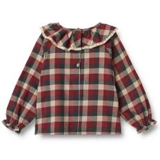 Wheat - Organic Elin bluse - Rød - str. 6 år/116 cm