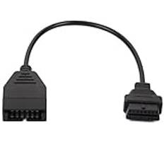OBD1 till OBD2 Adapter, Universal OBD 12 till 16-stiftskontakt, diagnostisk adapterkabel, bildiagnostisk kabel, diagnostisk OBD II-adapter, kabelanslutning