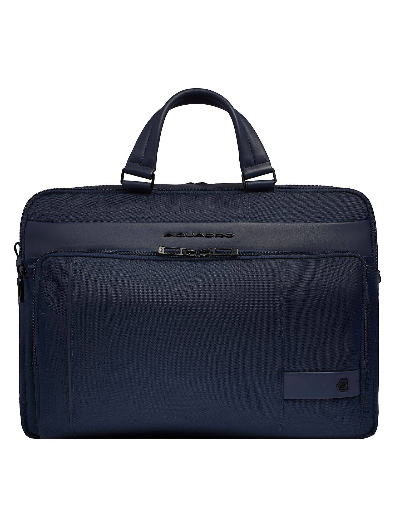 Piquadro Wollem Dokumenttaske 30 cm Laptoprum  Blå