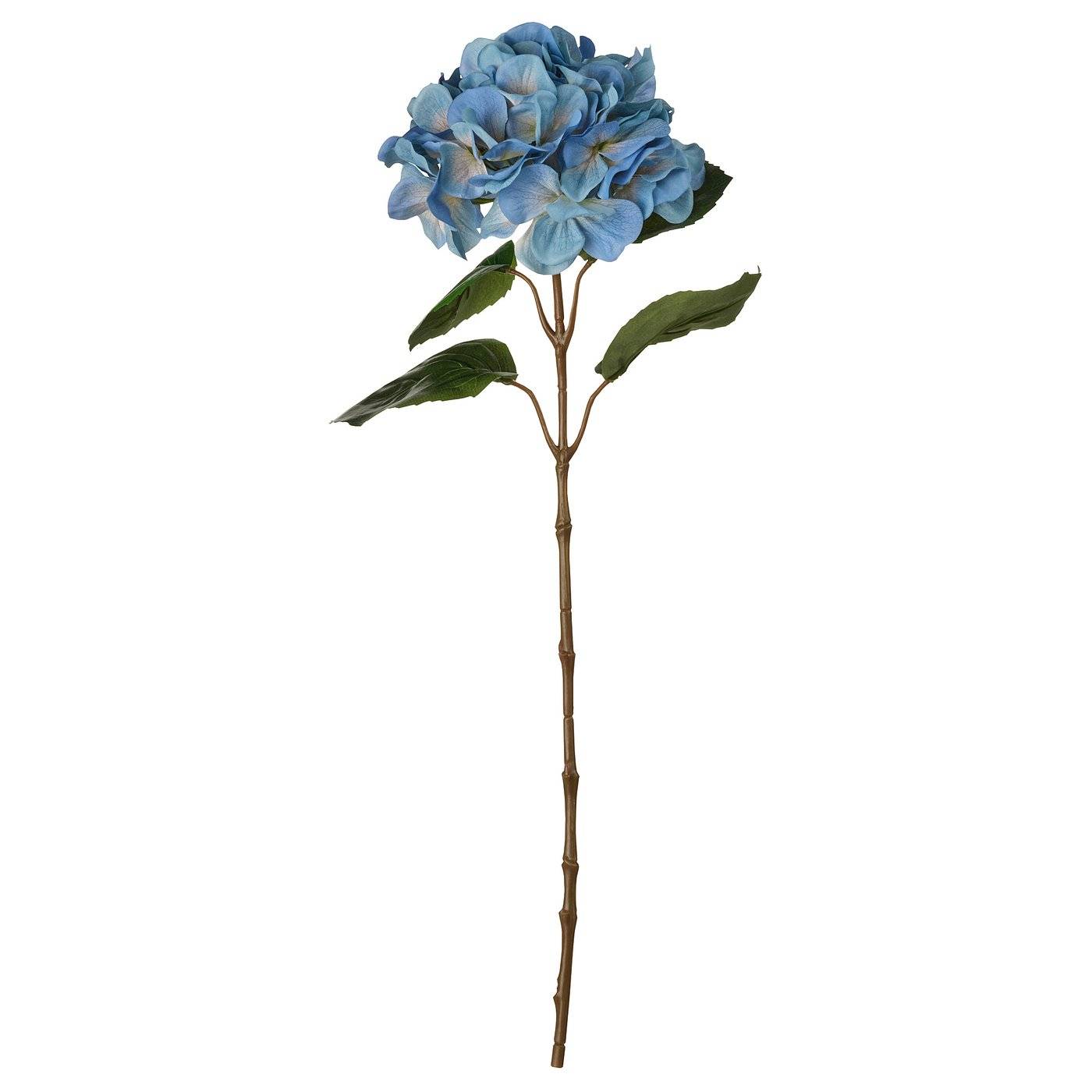 SMYCKA konstgjord blomma, inom-/utomhus/hortensia blå, 55 cm