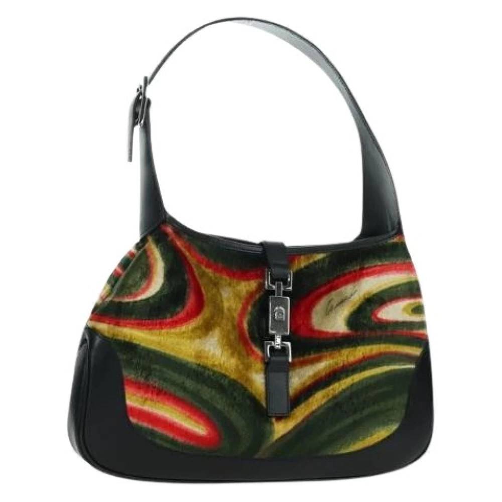 Gucci Vintage Pre-owned Vintage jackie skuldertaske - Vintage - Dame - Flerfarvet - ONE SIZE - Uld