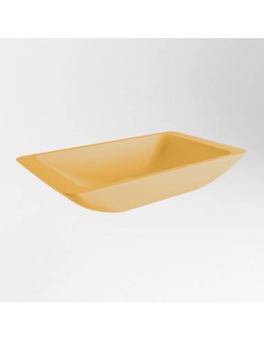 TOPI håndvask 59,5 x 34,5 cm Solid surface - Okker